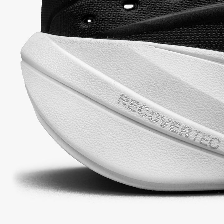 Black/White Slip On Recovery Sneaker#color_black